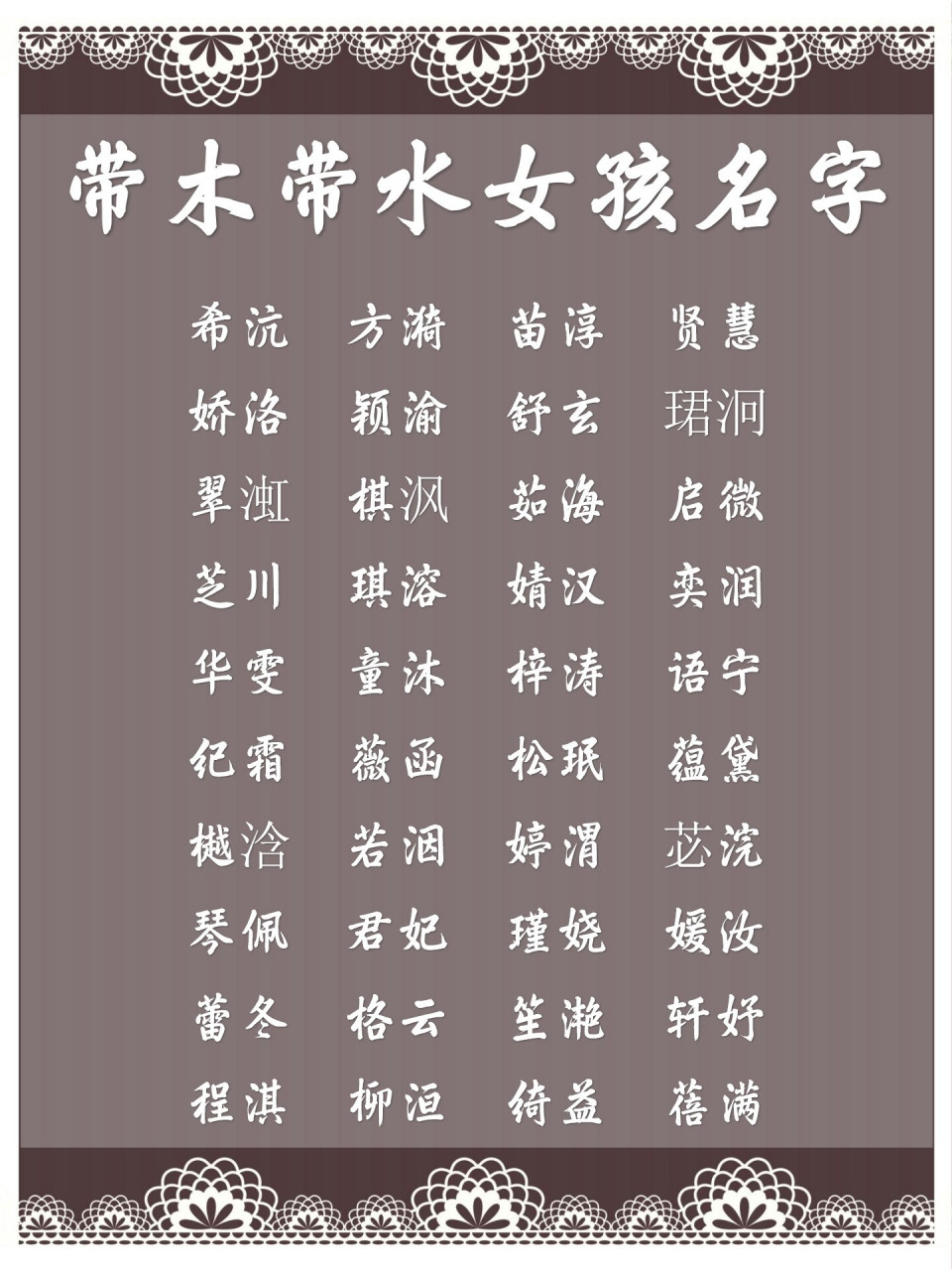 科普展现:带木名字（带木名字的寓意男孩）