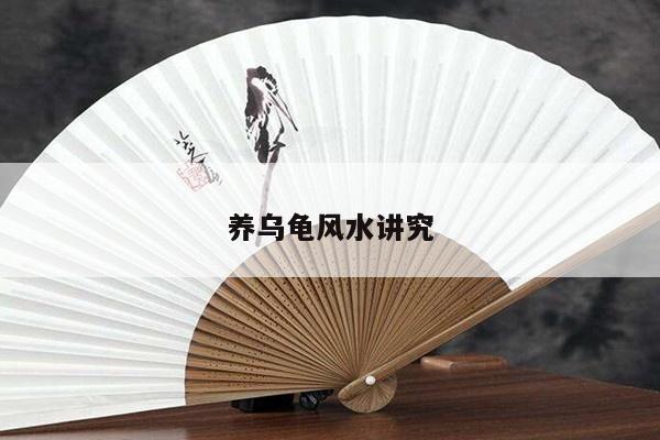 养乌龟风水讲究