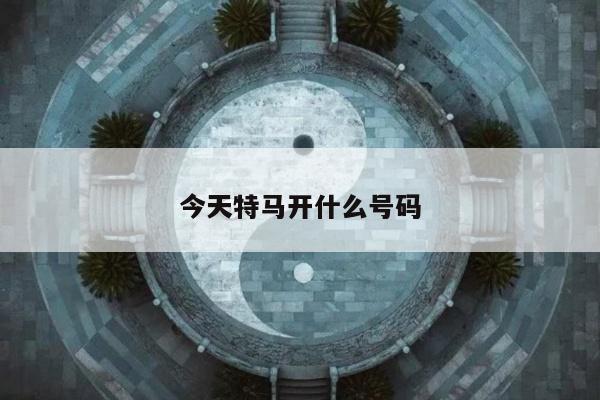 今天特马开什么号码