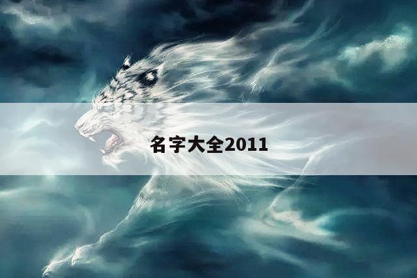 名字大全2011