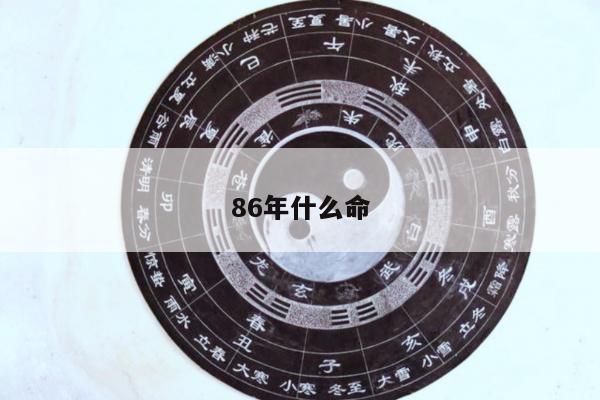 86年什么命