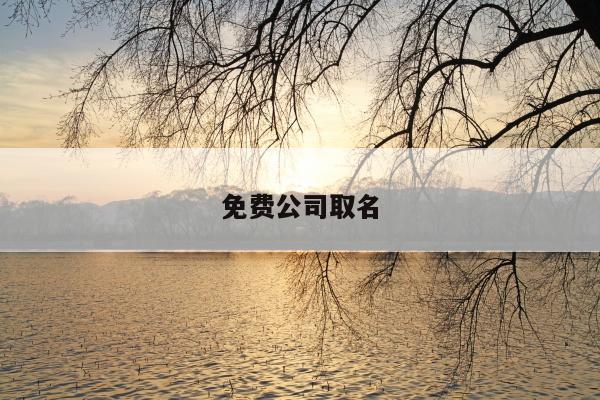 免费公司取名