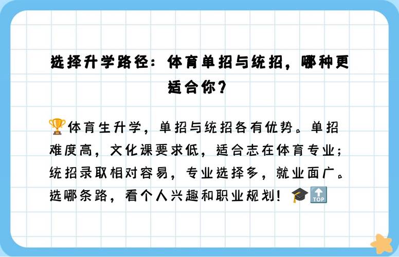 什么叫体育单招,什么叫体育单招与统招的区别